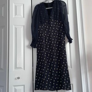 Silk dress size L